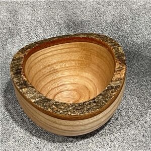 3 inch Ash Live Edge Bowl